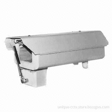 All-weather Outdoor CCTV Camera Housing with Fan, Heater, Wiper Available for Customer's Need